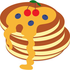 Pancakes Illustration