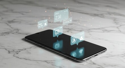 Modern smartphone mock-up ready for innovative app presentations.