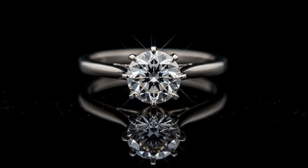 Dazzling diamond ring embodies timeless elegance and commitment.