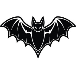 Vector animal bat head cartoon set for Halloween illustration, tattoo, or symbol design