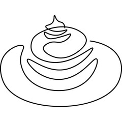Pancake Line Art