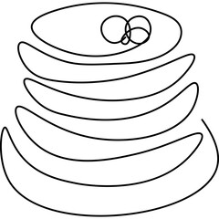 Pancake Line Art