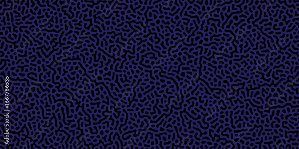 Wall mural turing reaction diffusion monochrome seamless pattern with chaotic motion . natural seamless line pa
