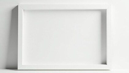 Bright white frame on white backdrop, seamless, abstract, seamless, shape