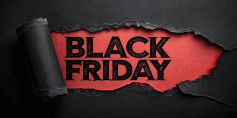 Dramatic Black Friday Reveal A Striking Visual of Savings and Opportunities with a Bold and Innovative Style