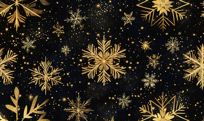 Christmas and New Year background with festive decorations, snowflakes, and holiday-themed elements. Ideal for greeting cards, invitations, and seasonal designs.