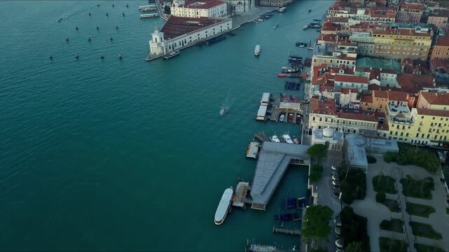 Venice Italy Lagoon Drone footage 4K