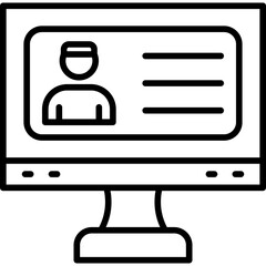 Fototapeta premium Videochat Icon