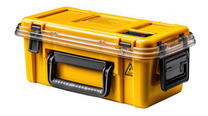 Yellow Hard Protective Tool Case on Black
