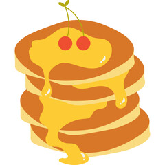 Pancakes Illustration