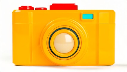 Colorful toy camera designed for kids offering engaging photography fun in bright yellow with playful buttons