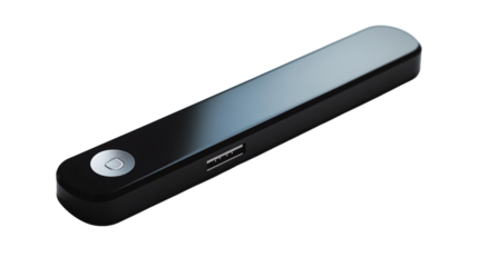 Sleek USB wireless presenter isolated on transparent background 