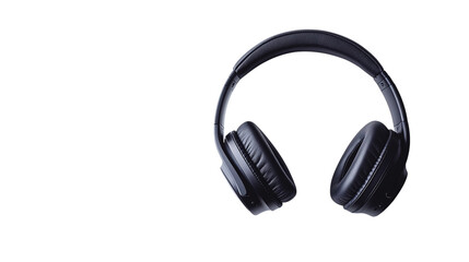 Fototapeta premium Sleek wireless noise-cancelling headphones isolated on transparent background 