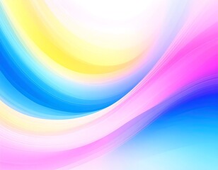 Obraz premium Vibrant abstract curves, pastel colors