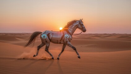 horse in desert