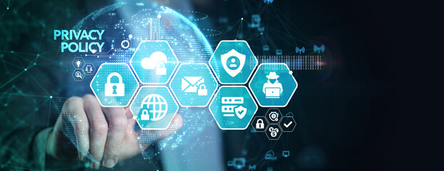 Data protection Cyber Security Privacy Business Internet Technology Concept.