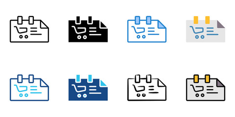 sale icon set multiple style collection 
