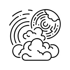 Abstract background of deep dark night, smooth texture, minimalist design for modern applications