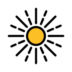 Isolated Gold Circle in a Sea of Darkness: Simple Geometric Design Element