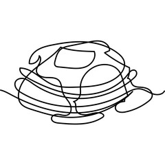 Pancake Line Art