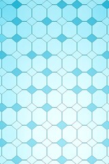 Blue geometric tile pattern with hexagons and diamonds, seamless background