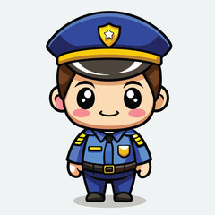 design logo vector cartoon icon mascot police