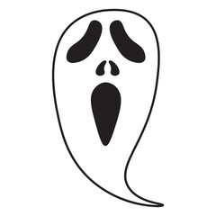 halloween ghost icon,