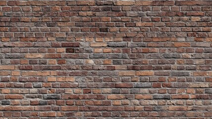 Naklejka premium Textured brick wall with earthy tones. Neural network AI generated