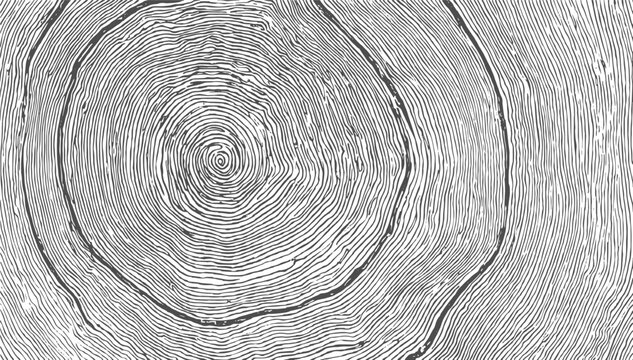 A close up black and white abstract pattern of wood grain texture with concentric rings