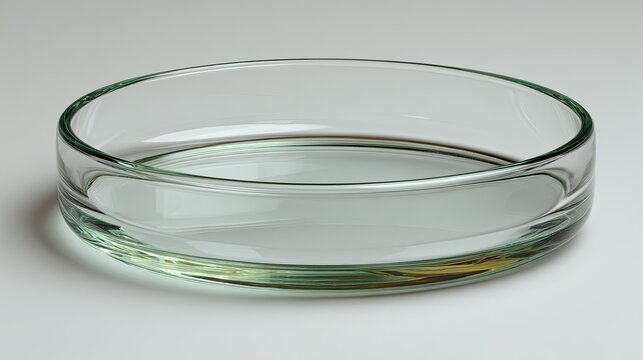 Empty clear glass petri dish (1)