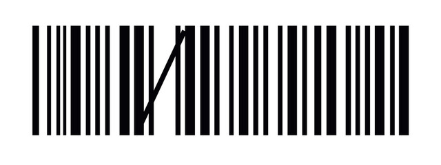 Código de barras defectuoso