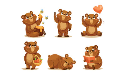 Adorably Cute Pixel Art Bears Captured in a Variety of Delightful and Charming Poses