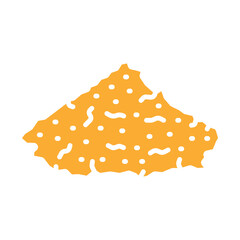 sand color flat icon for digital and print projects. Building materials.