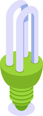 Renewable Green Energy Source Isometric Icons – Solar, Wind, Eco-Friendly Power
