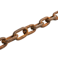 Obraz premium Halloween rusty chain on transparent background for spooky decoration or horror design element isolated object