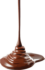 Brown Chocolate Syrup Pouring and Spilling flowing