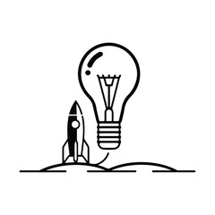 Business startup and innovation idea symbol