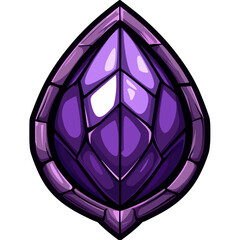 Purple gemstone illustration 