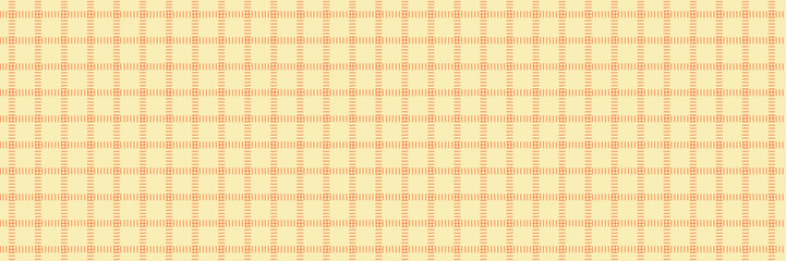 Midcentury modern seamless grid pattern with minimalist orange lines on warm beige background