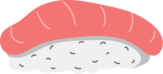 A stylized candy cane with red and pink stripes, a festive treat.