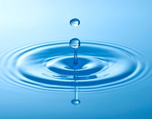 Water Droplet Impact - Concentric Ripples on Still Water.