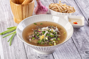 Vietnamese Pho Bo soup with beef