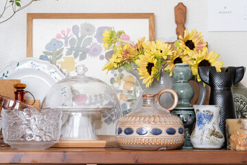 北欧のインテリア,ひまわり,サンリッチライチ,夏の花,8月