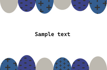 凸凹の幾何学模様のフレーム