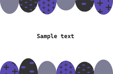 幾何学模様の凸凹フレーム紫