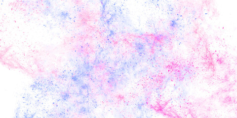 Fototapeta premium Abstract pink and blue watercolor splash background. Soft pastel paint texture on white. Modern creative ink wash vector illustration for wallpaper.