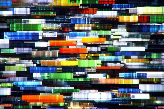 Colorful Abstract Digital Glitch Background