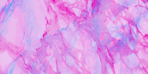 Obraz premium Abstract pink and blue marble texture background. Modern creative purple crumpled plastic wrap effect. Pastel artistic vector illustration for wallpaper.