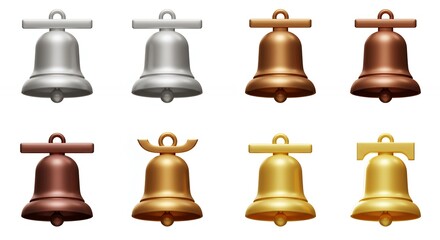 Metallic bell collection design elements