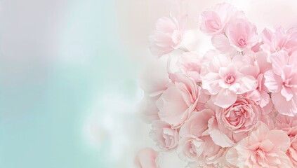 abstract floral-inspired soft pastel